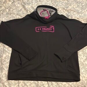 Under Armour Gray Hoodie with Pink Accents